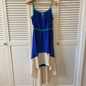 High low willow and clay dress